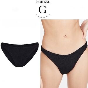 HUNZA G Black Bikini OS